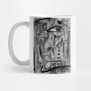 Abstract Uncoloured Determination Mug